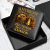 Personalized America 250th Anniversary Leather Wallet-THK122384