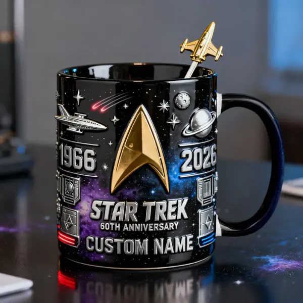 Personalized 60th Anniversary Star Trek Mug