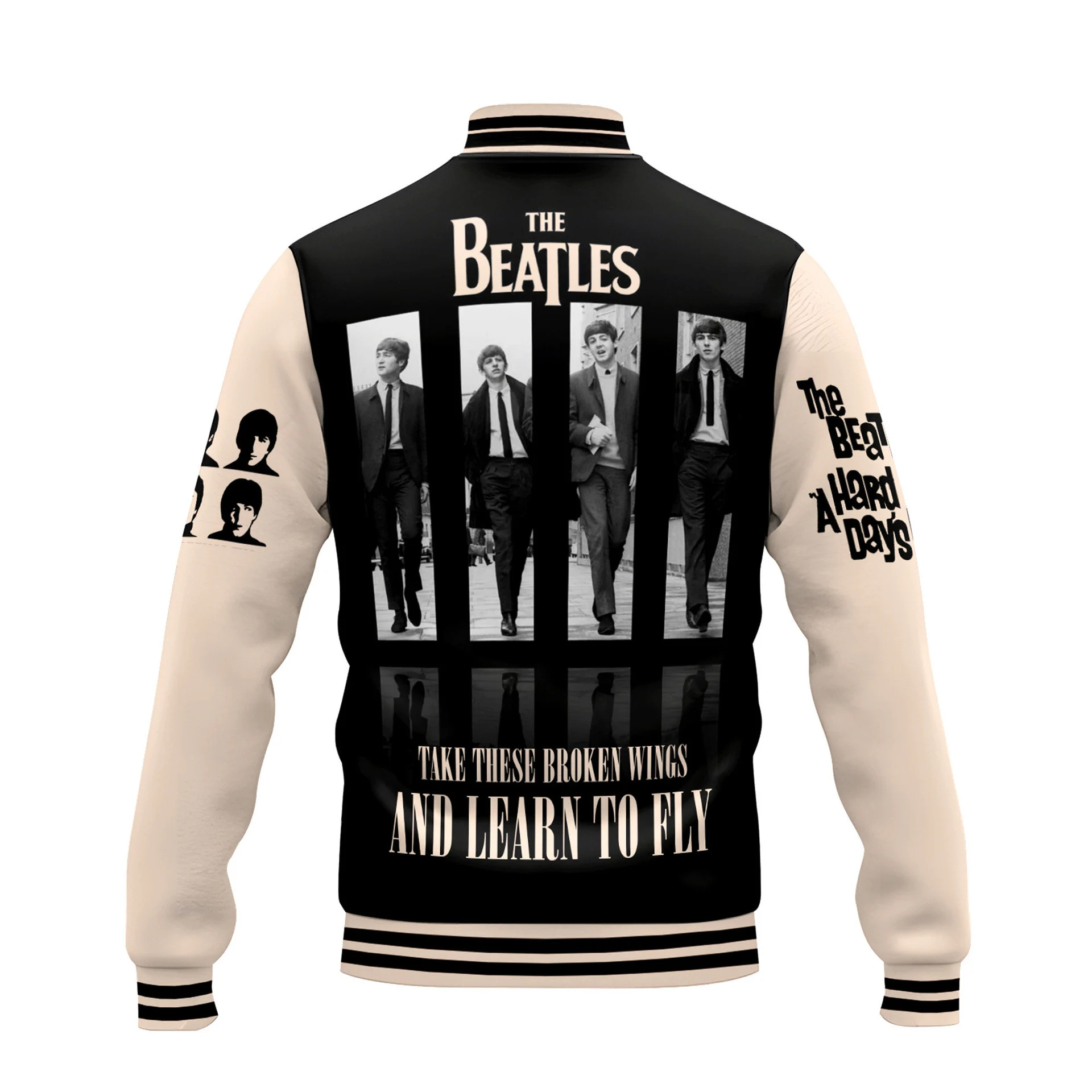 The Beatles 3D Varsity Jacket - THK119566 - Image 2