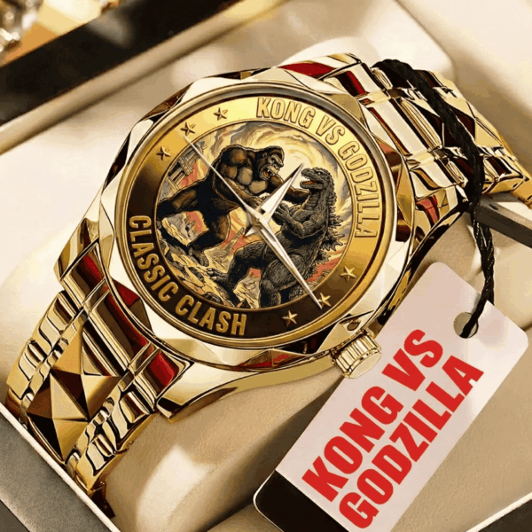 Kong vs Godzilla Alloy Luxury Quartz Watch