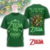 The Legend of Zelda 40th Anniversary 3D Apparel -THK122857