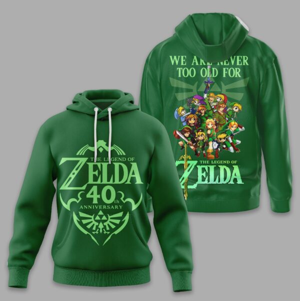 Alternative view of The Legend of Zelda 40th Anniversary 3D Apparel -THK122857