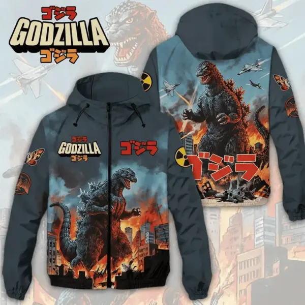 Godzilla King Of Monsters 3D Windbreaker Jacket-THK123420