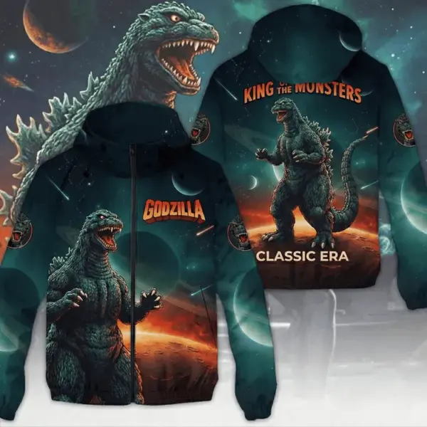 Godzilla King Of Monsters 3D Windbreaker Jacket