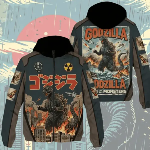 Godzilla King Of Monsters 3D Windbreaker Jacket -THK123421