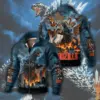 Godzilla Thick Knit Fleece Jacket - THK123399