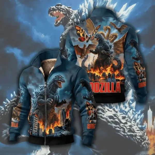 Godzilla Thick Knit Fleece Jacket - THK123399