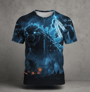 Alternative view of Godzilla King Of Monsters 3D T-Shirt -119375