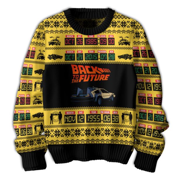 Alternative view of Back to the Future Ugly Sweater