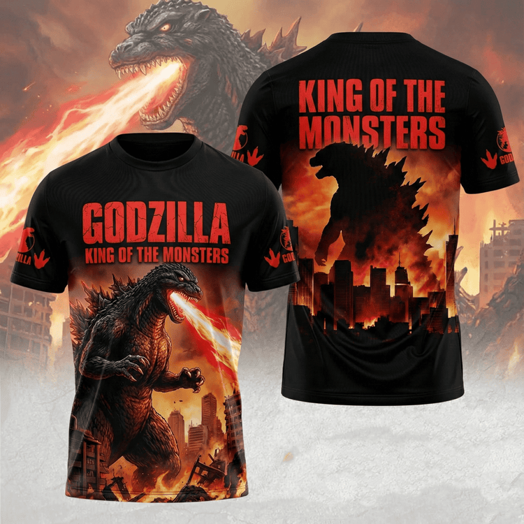 Godzilla King Of Monsters 3D T-Shirt-THK119361
