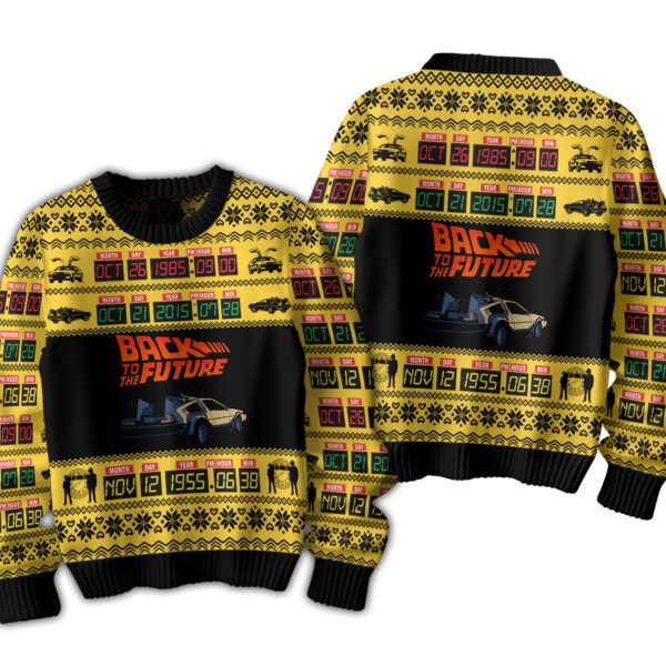 Back to the Future Ugly Sweater