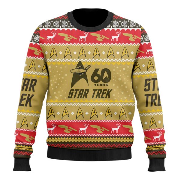 Alternative view of Star Trek Christmas Sweater