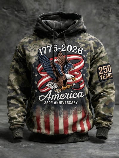 Men's 250th Anniversary of the Founding of the United States Hoodie -THK122343