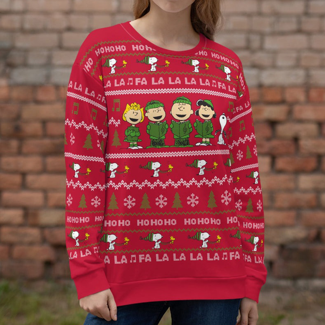 Snoopy PREMIUM Christmas Knitted Sweater - THK117562 - Image 2