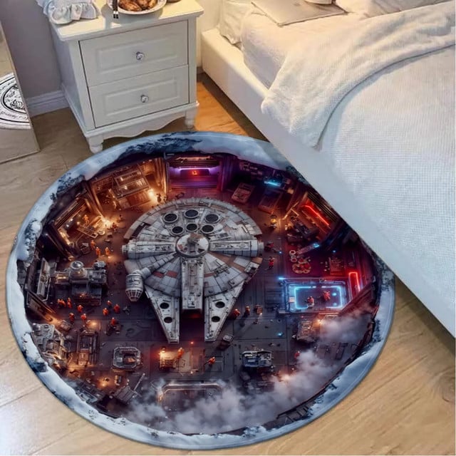 Hoth Echo Base Round Rug - Image 4