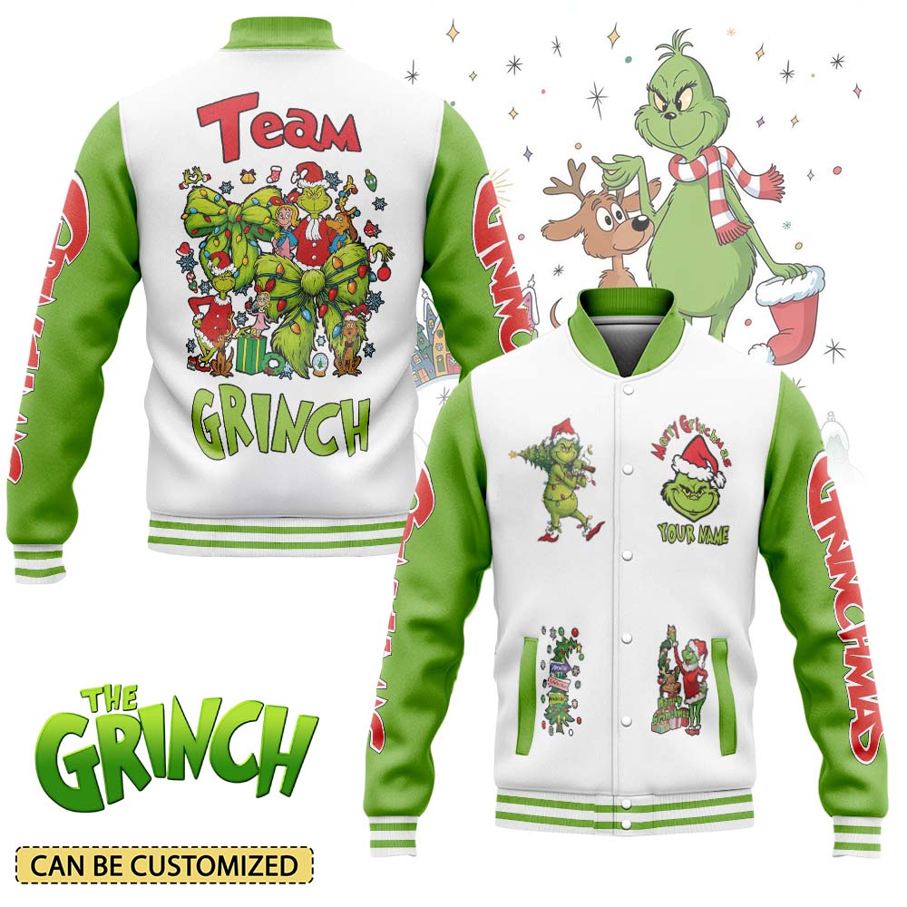 The Grinch x Christmas Varsity Jacket - THK118419