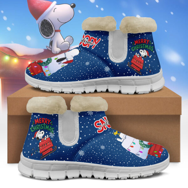 Snoopy Christmas Snow Boots Shoes