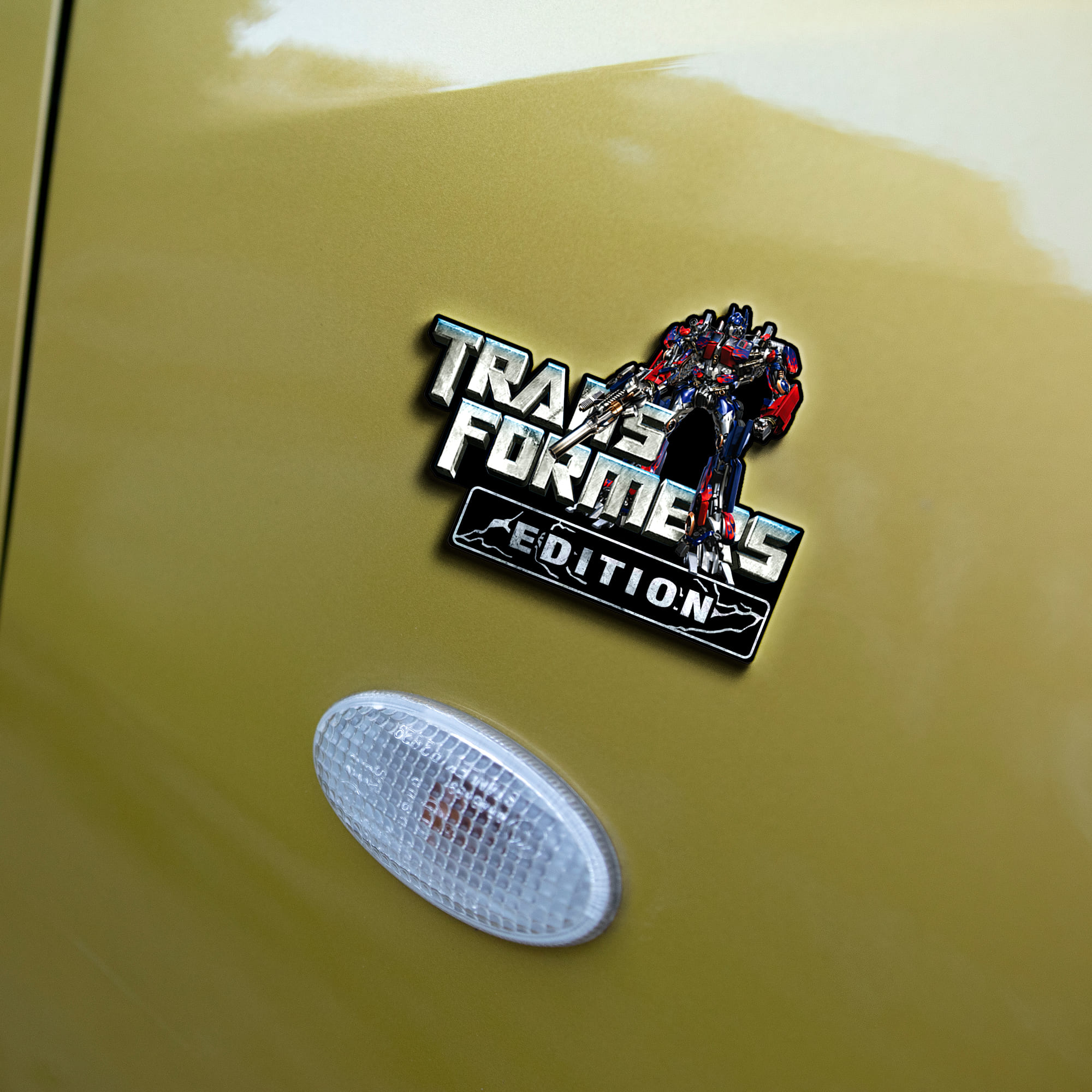 Transformers Edition Laser Engraved or 3D Inlayed Car Name Badge - Image 4