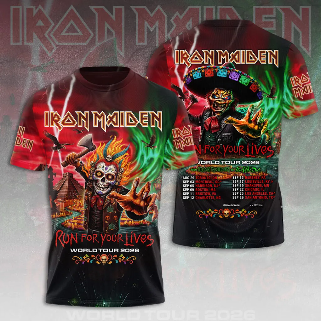 Iron Maiden World Tour 2026 3D Apparel - Image 2