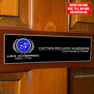 Star Trek Federation Personalized Sign