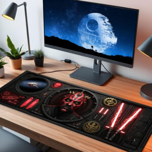 Alternative view of Star Wars Maul LED Desk Mat