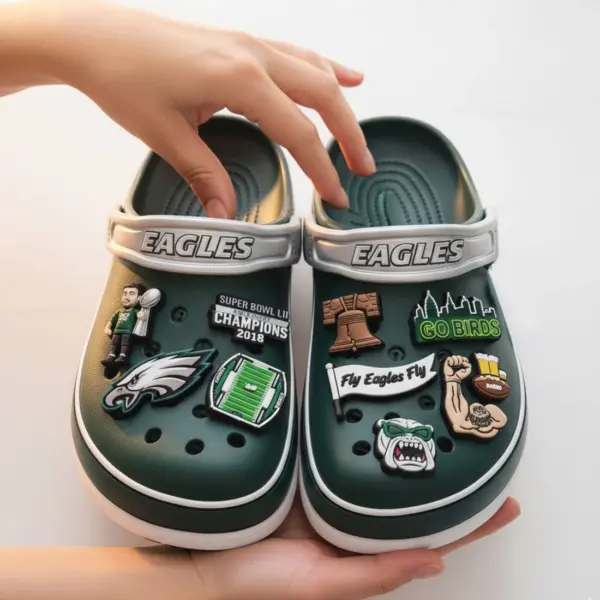 Alternative view of EAGLES PREMIUM Crocs Clogs Shoes