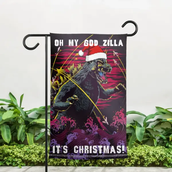 Alternative view of Godzilla Garden Flag