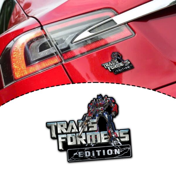 Transformers Edition Laser Engraved or 3D Inlayed Car Name Badge
