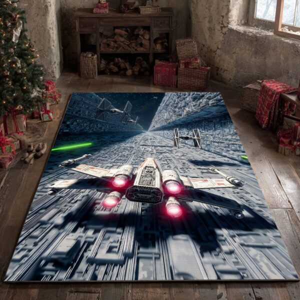 Alternative view of Battle Of Yavin Rectangle Rug