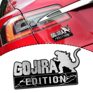 Godzilla Edition Laser Engraved Car Name Badge