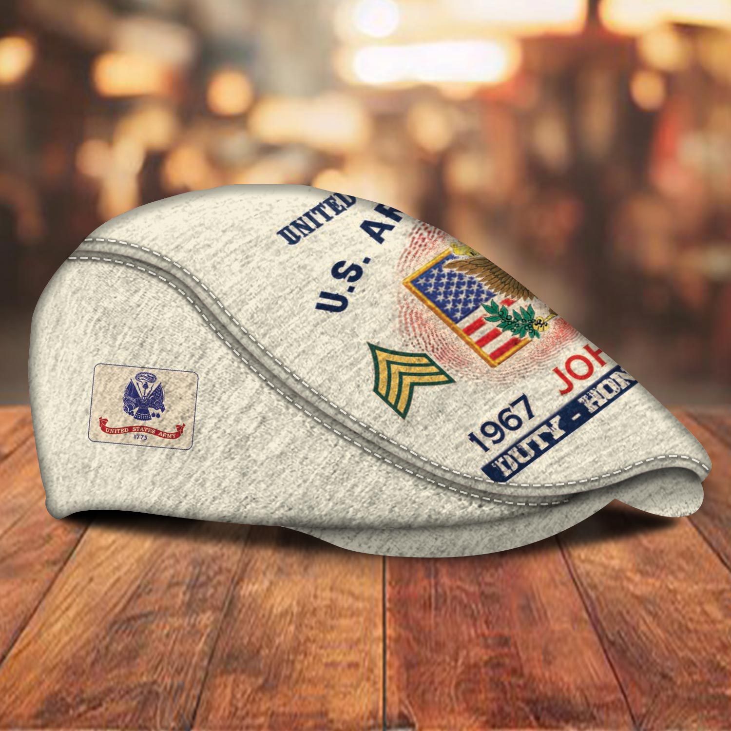 Military Jeff Cap - THK118718 - Image 3