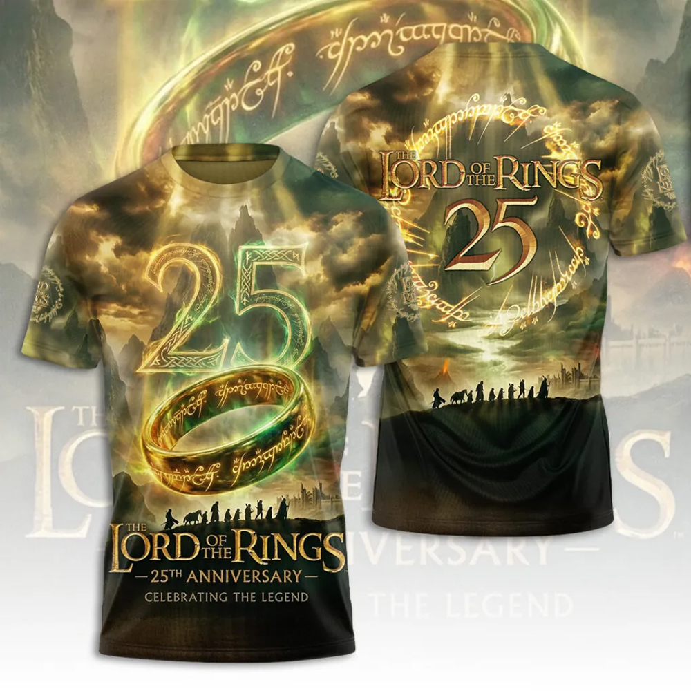 The Lord of the Rings 25th Anniversary 2026 3D Apparel