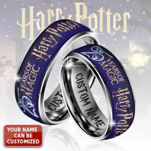 Personalized Harry Potter 25th Anniversary 2026 Custom Alloy Ring