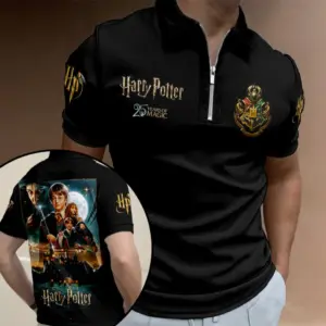 Harry Potter 25th Anniversary 2026 Zip Polo Shirt -THK120961