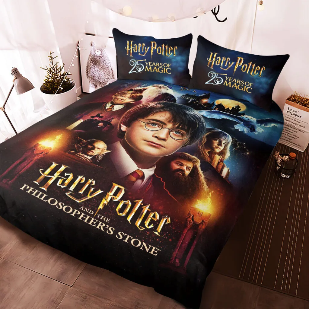 Harry Potter 25th Anniversary 2026 3-Piece Duvet Bedding Set -THK120938 - Image 3