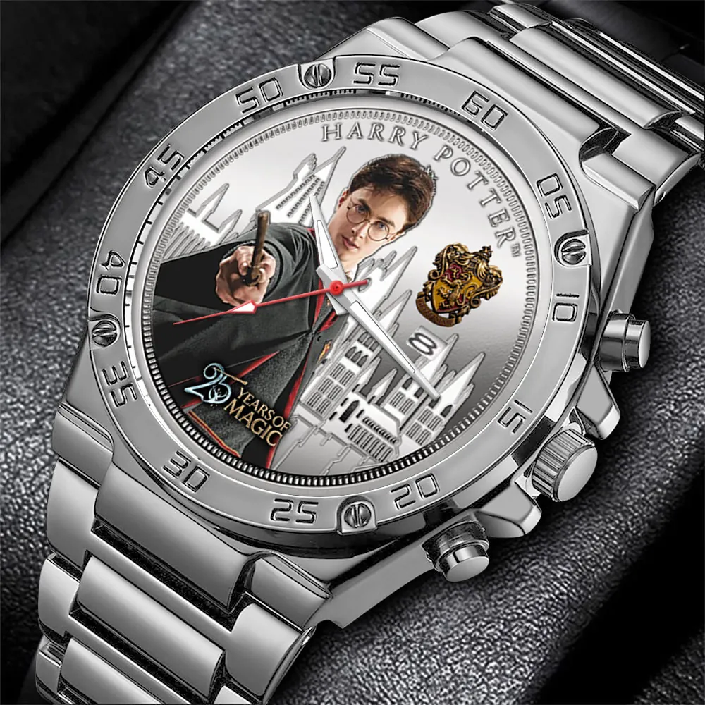 Harry Potter 25th Anniversary Black Stainless Steel Watch -THK120733