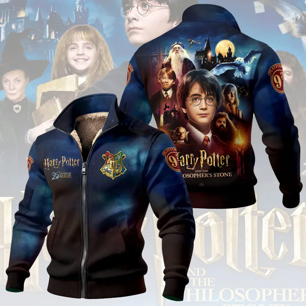 Harry Potter 25th Anniversary Thick Knit Fleece Jacket -THK120715