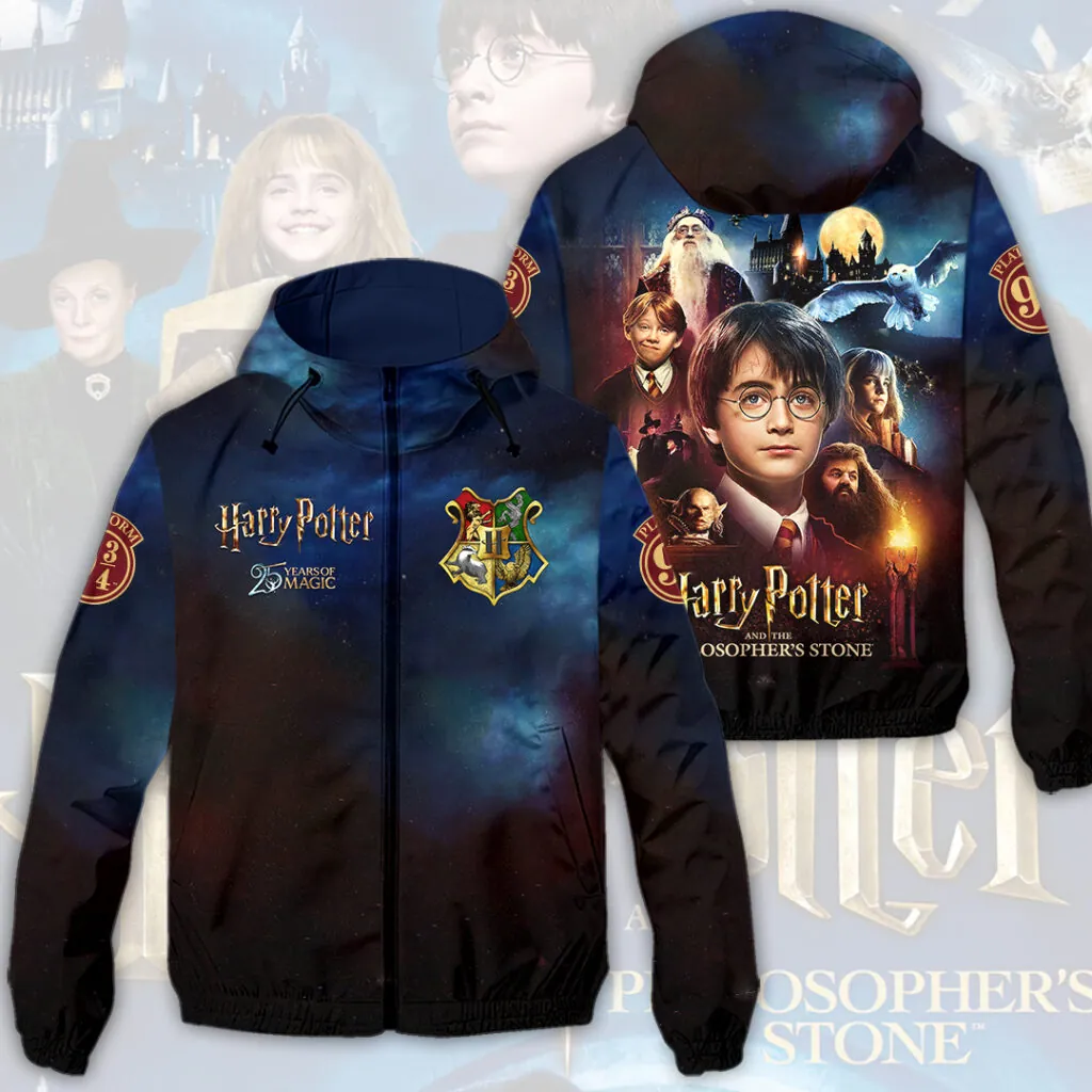 Harry Potter 25th Anniversary 3D Windbreaker Jacket -THK120692