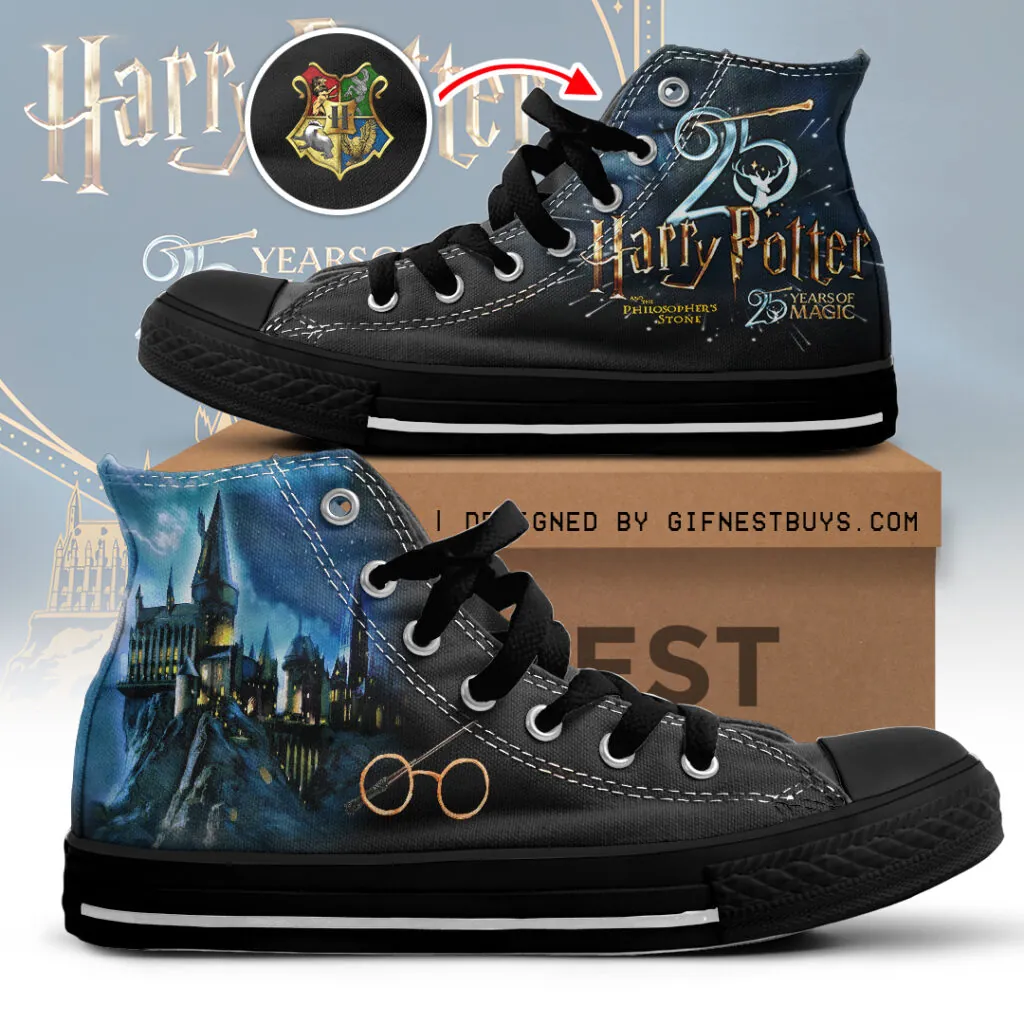 Harry Potter 25th Anniversary High Top Canvas Shoes - Image 2