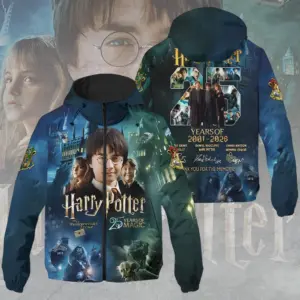 Harry Potter 25th Anniversary 3D Windbreaker Jacket