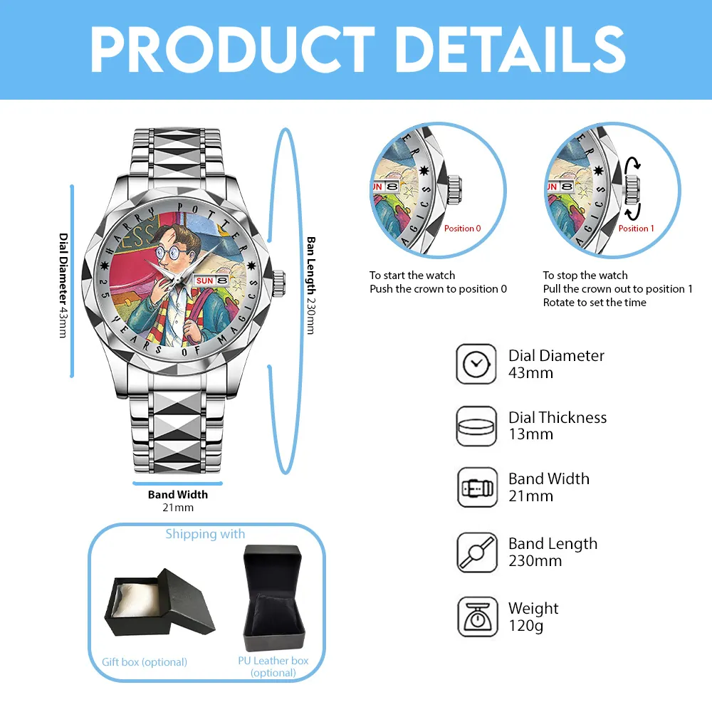 Harry Potter Alloy Luxury Quartz Watch -THK121072 - Image 4