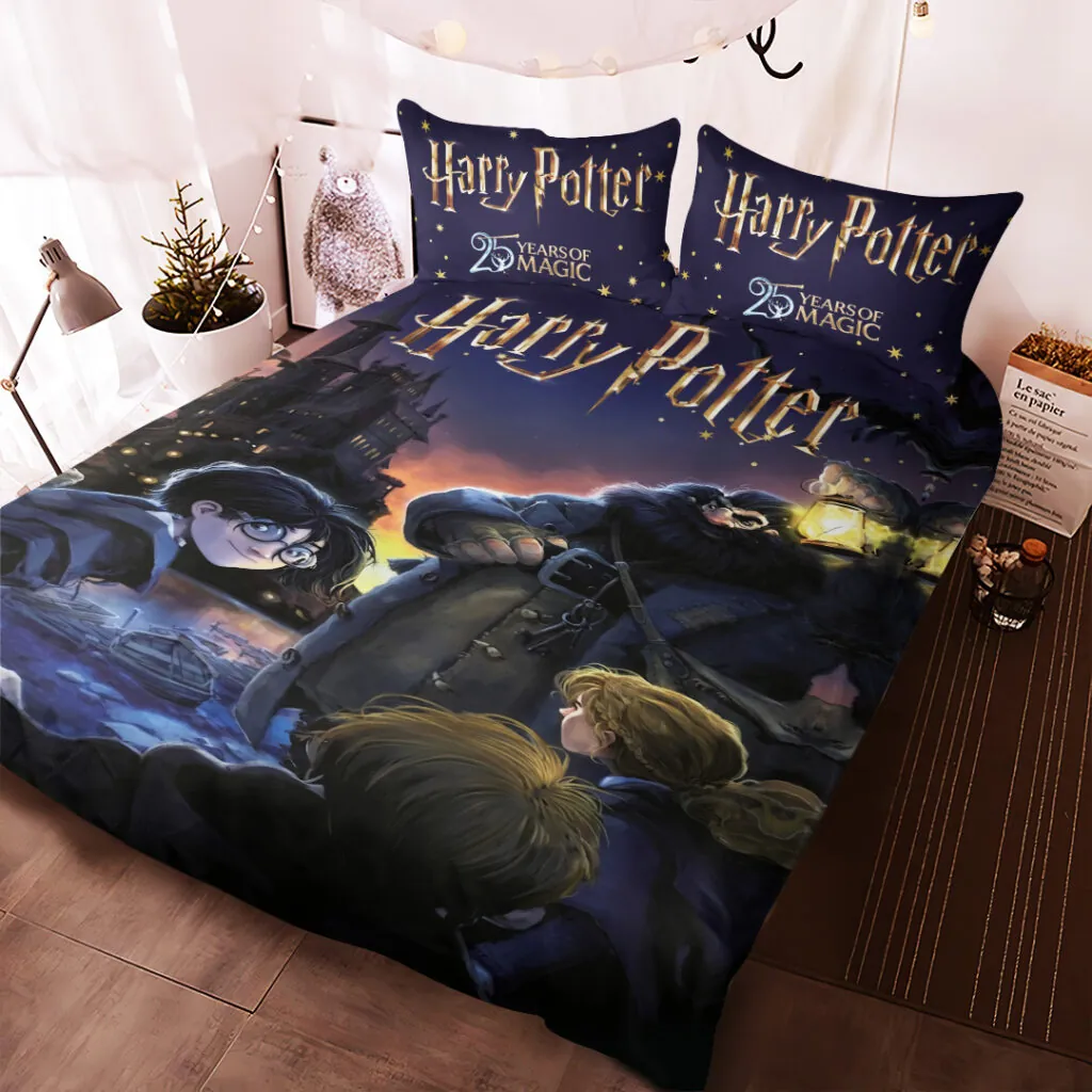 Harry Potter 25th Anniversary 2026 3-Piece Duvet Bedding Set -THK120656 - Image 3
