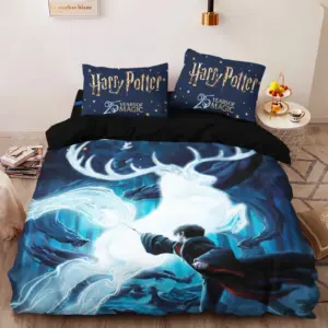 Alternative view of Harry Potter 25th Anniversary 2026 3-Piece Duvet Bedding Set