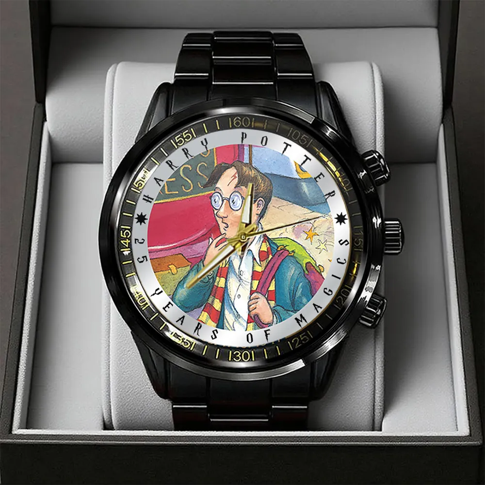Harry Potter 25th Anniversary 2026 Black Stainless Steel Watch - Image 2