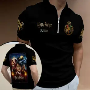 Harry Potter 25th Anniversary 2026 Zip Polo Shirt