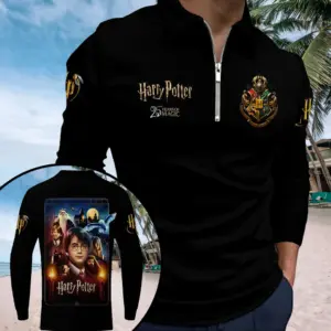 Alternative view of Harry Potter 25th Anniversary 2026 Zip Polo Shirt