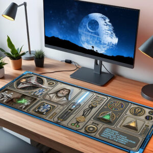 Alternative view of Star Wars Jedi LED Desk Mat