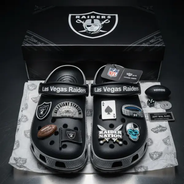 Las Vegas Raiders Premium Crocs Clogs Shoes