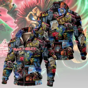 Iron Maiden Thick Knit Fleece Jacket
