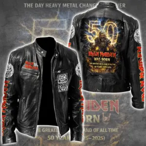 Iron Maiden Motorcycle Leather Jacket-THK21100